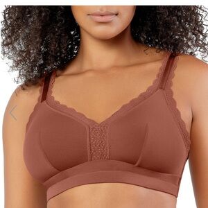 PARFAIT Dalis Women's Full Busted and Curvy Wire Free Bralette in Spice NWT